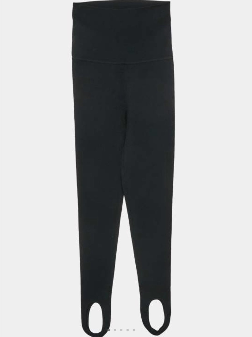 Khaite Black Jersey High Rise Leggings S